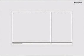 Geberit 115.883.JT.1 - Przycisk spłukujący Sigma30 24,6x16,4 cm biały/błyszczący chrom