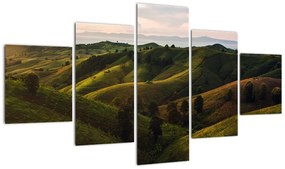 Obraz - Widok na tajskie wzgórza (125x70 cm)