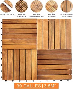 Płytki tarasowe drewniane