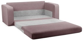 Jasnoróżowa rozkładana sofa 160 cm Come – Bobochic Paris