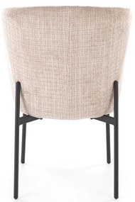 Krzesło tapicerowane tkanina beżowy K590