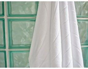 Biały bawełniany ręcznik kąpielowy frotte 70x140 cm Time – Zone