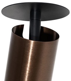 Nowoczesny natynkowy reflektor ciemny brąz GU10 50 mm - Chels Nowoczesny Oswietlenie wewnetrzne