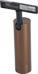 Nowoczesny reflektor w kolorze ciemnego brązu do 1-fazowego systemu szynowego GU10 35 mm - Slimline Uzzy