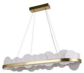 Lampa LED 50W 230V 3000-6500K złota z ściemniaczem i DO