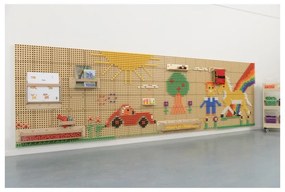 Masterkidz panel ścienny tablica naukowa kreatywna stem  + panel monatażowy 120x80cm