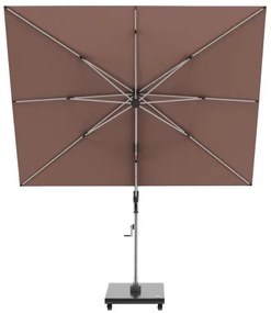 KNIRPS 320 x 320 cm - luksusowy wahadłowy parasol ogrodowy z drążkiem bocznym : Kolor parasola Knirps - Czerwony