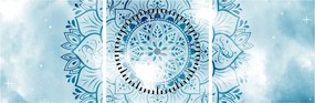 Obraz - Niebiańska mandala (z zegarem) (90x30 cm)