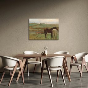 Obraz - Edgar Degas, Horses in a Meadow, reprodukcje (70x50 cm)