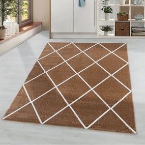 Dywan nowoczesny Rio romby ceglany 200 cm x 290 cm