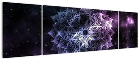 Obraz - Mandala lotosu w kosmosie (170x50 cm)