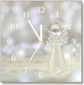 Zegar ścienny Świeta Szklany Aniołek Ozdoba