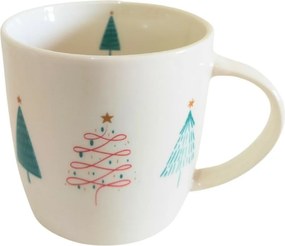 Home Elements kubek porcelanowy z designem świątecznym Las 300 ml w pudełku upominkowym