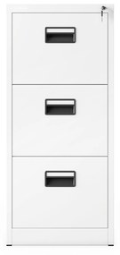 Metalowa szafa kartotekowa SARA V3, 460 x 1020 x 620 mm, biała