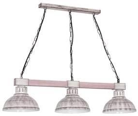 Lampa wisząca HAKON 3xE27/60W/230V szara