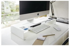 Biała podstawka pod monitor YAMAZAKI Tower