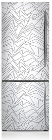 Osłona dekoracyjna na lodówkę Nieregularne linie