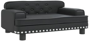 Minimalistyczna czarna kanapa dla dzieci N9-S27