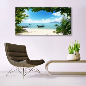 Obraz na płótnie Samotny Rejs o Zachodzie