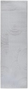 Dywan nowoczesny 3D Elle Collection Gallery Koła kremowy 80 cm x 240 cm