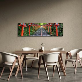 Obraz - Sanktuarium Kifune (170x50 cm)