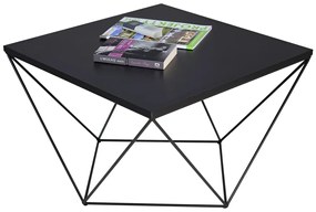 Czarny stolik kawowy w stylu loft M4-G58