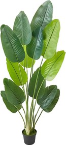 Sztuczny Rajski Ptak SucceBuy, 1,8 m, Sztuczna Tropikalna Roślina w Doniczce, Fałszywe Tropikalne Drzewo, Sztuczna Roślina Liście Polietylen do Salonu