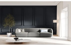 Szara aksamitna sofa 259 cm Miley − Micadoni Home