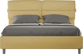 Łóżko bez stelaża tapicerowane 160x200 microfibra Okra Nandy