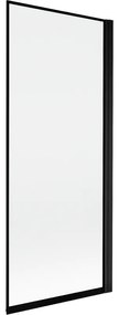 Mexen Mist parawan nawannowy 1-skrzydłowy prawy 80 x 150 cm, czarna ramka, czarny - 8A9-080-001-70-70-P