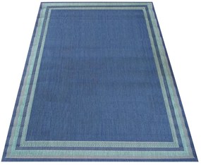 Niebieski dywan sznurkowy jednostronny C7-W93