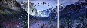 Obraz - Yosemite, USA (z zegarem) (90x30 cm)