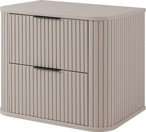 Szafka łazienkowa, kaszmir, uchwyt czarny, 41,5 x 60 x 51,7 cm