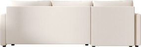 Rozkładany dwustronny narożnik L VENORIA 220x143 cm, kremowy + 2 poduszki GRATIS