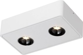 NETTLIFE 2 Ekig ciepły biały 11W mały reflektor sufitowy do montażu powierzchniowego do kuchni, przedpokoju, sypialni, jadalni