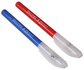 Zestaw 2 detektywistycznych długopisów z niewidzialnym atramentem i światłem UV Rex London Secret Agent