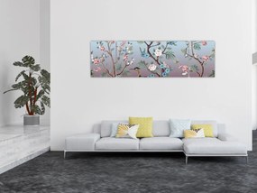 Obraz - Park ptaków (170x50 cm)