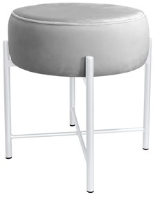 Taboret Pola noga metalowa biała MG39