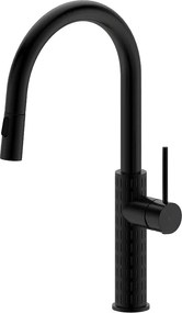 Architek Bateria zlewozmywakowa wyciągana głowica prysznicowa czarny