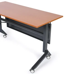 Mobilny stół PRIMO MOVE, 1800 x 600 mm, podstawa biała, grafitowy