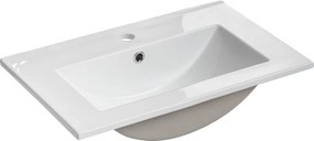 Biała prostokatna ceramiczna umywalka W4-C80
