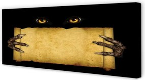Obraz canvas na ścianę Oczy i Palce na Kartce