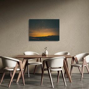Obraz na szkle-  gwiaździste niebo (70x50 cm)