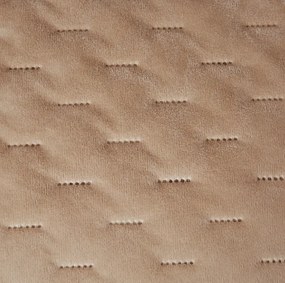 Aksamitna narzuta na łóżko ASTRALIA, ciemny beżowy Rozmiar: 200 x 220 cm