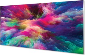 Panel szklany do Kuchni Tęczowa Symfonia Fraktali