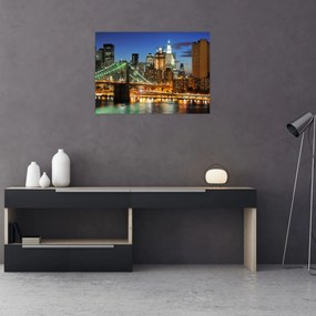 Obraz - Most z Nowym Jorkiem (70x50 cm)