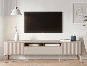 Szafka pod telewizor z ryflowaniem 200 cm Beluci RTV-2 Halmar, kaszmir