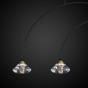 Wisząca lampa z trzema akrylowymi kryształkami Tiffany No.3 CL1