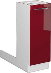 Wyspa kuchenna bordowa czerwień wysoki połysk 30x70x82 fame-line