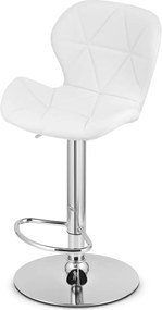 Promocja Krzesło barowe z ekoskóry WEST, białe II. gatunek